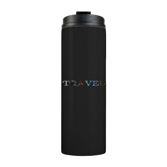 in love with travel, in all seasons Thermal Tumblers