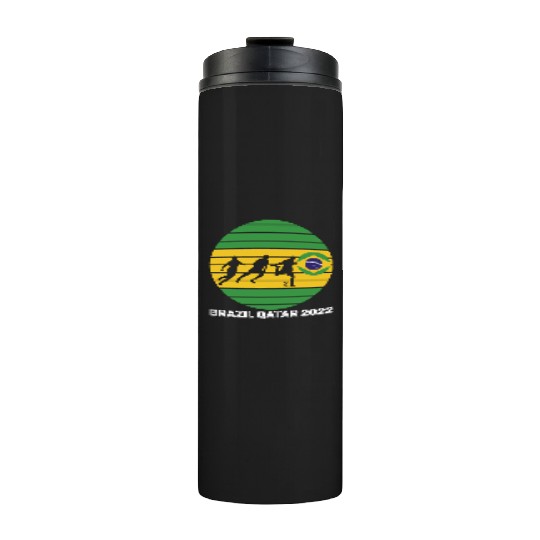 Brazil Soccer Thermal Tumblers,