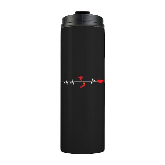 Vietnam Heartbeat Gift Thermal Tumblers