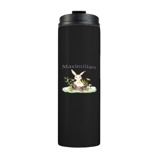 Waldtier Reh Hase Hedgehog Flowers Name Maximilian Thermal Tumblers