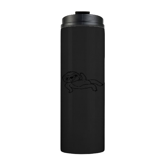 sloth chill lying waving Thermal Tumblers