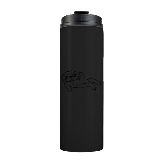 sloth chill lying waving Thermal Tumblers