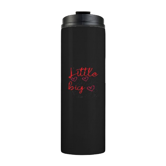 Little dude big heart Thermal Tumblers