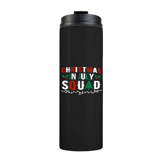 Christmas In July Squad Xmas Matching Family Thermal Tumblers