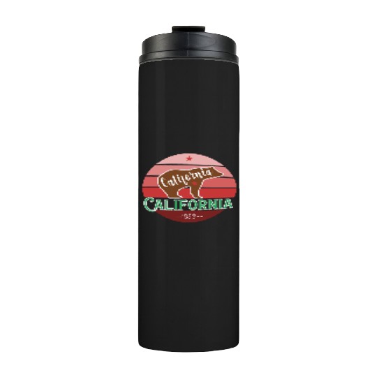 California Bear Flag Thermal Tumblers