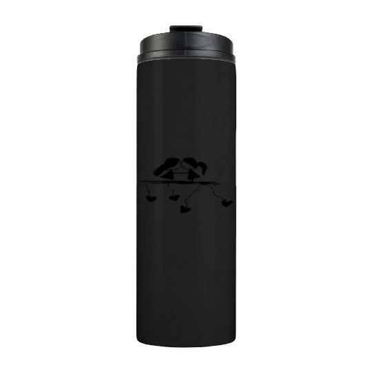 lesbian couple love symbol Thermal Tumblers