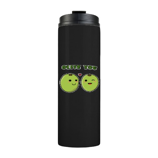 Kawaii Olive You for funny quote lover Thermal Tumblers