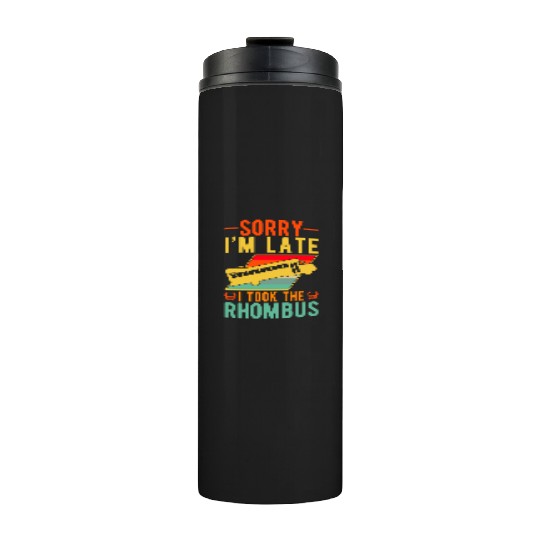 Math Teacher School Bus Driver Rhombus Thermal Tumblers