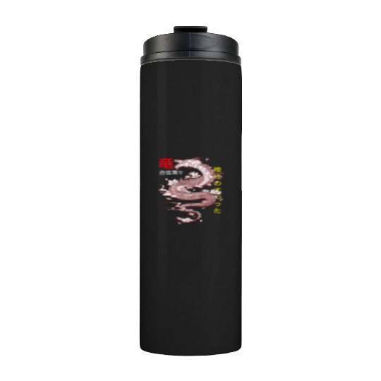 Japanese Streetwear Retro Dragon Aesthetic Tokyo Thermal Tumblers