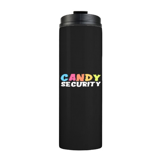 Candy Security Funny Halloween Costume For Parents Thermal Tumblers