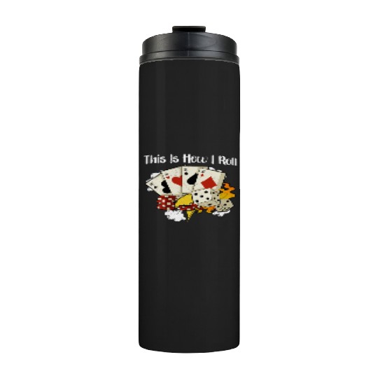 Poker Casino Poker Player Gambling Roulette Gift Thermal Tumblers