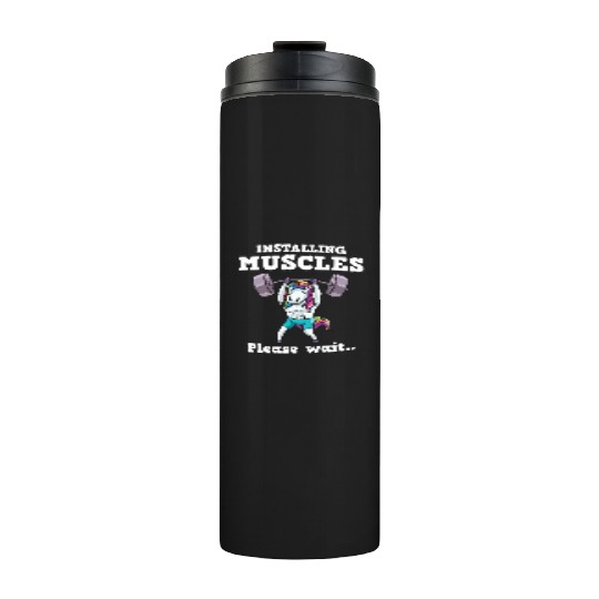 Unicorn Muscle Workout Fitness Training Sport Gym Thermal Tumblers
