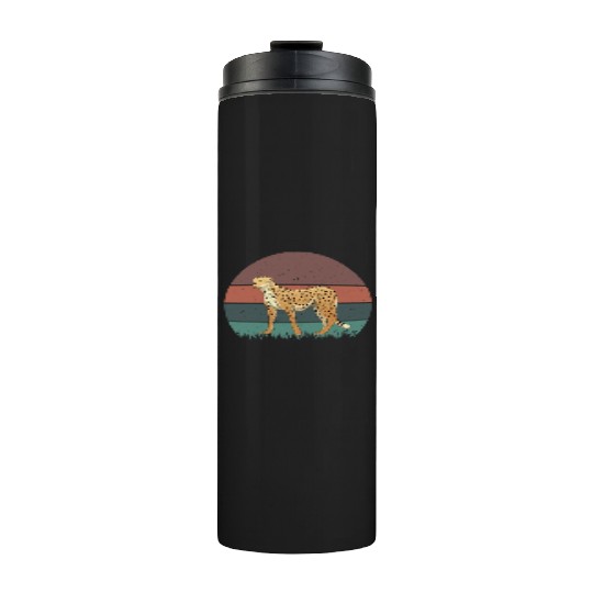 Retro Cheetah Thermal Tumblers