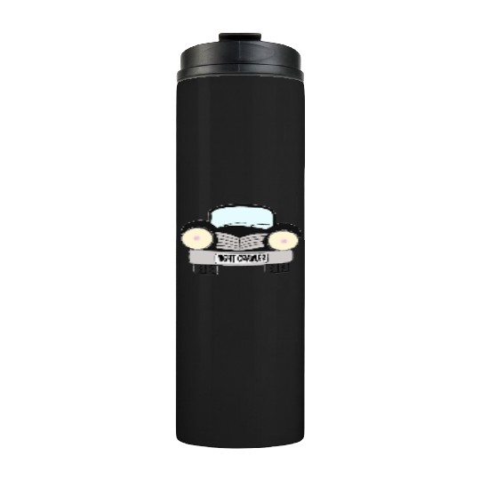 Old Car Black Night Crawler Thermal Tumblers