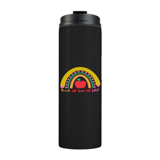 love teach - teacher children school Thermal Tumblers