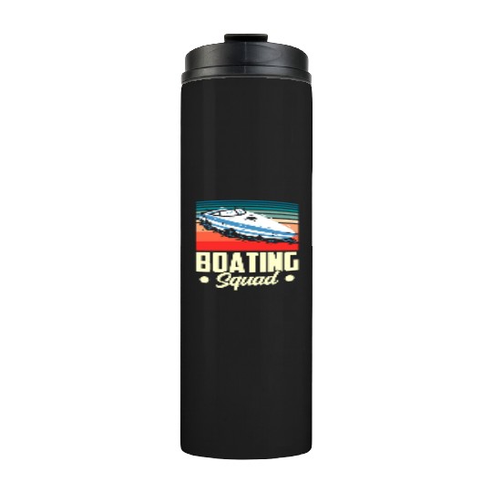 Boating Squad Yacht Boat Captain Ship Thermal Tumblers