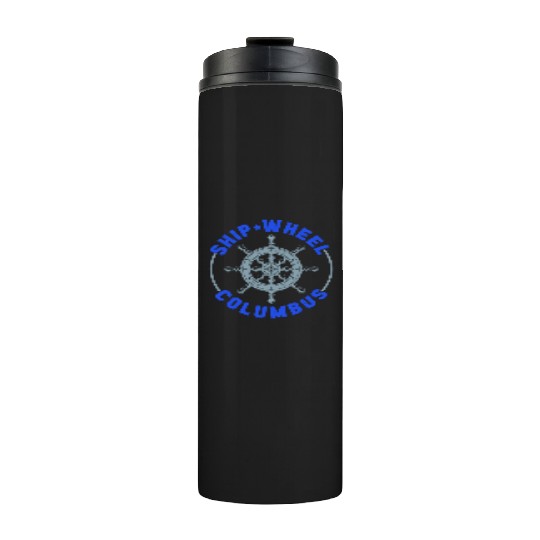 Ship Wheel Columbus Day Christopher Columbus Thermal Tumblers