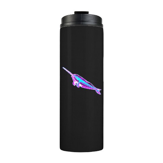 Synthwave Narwhal Thermal Tumblers