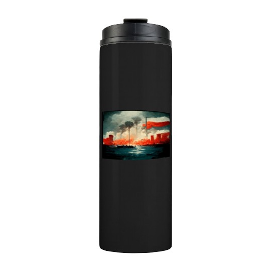 No War Sad Painting Thermal Tumblers
