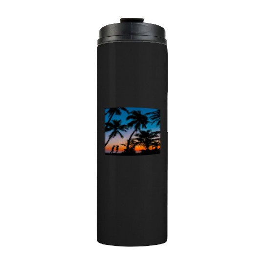 SWEETNESS OF DANCE -SUNSET IMAGE. Thermal Tumblers