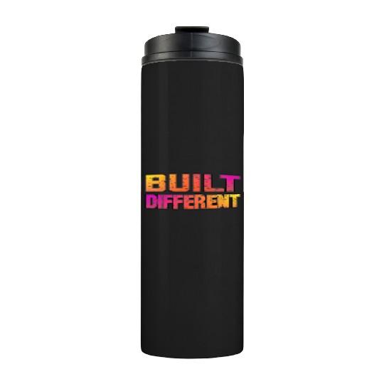 Built Different On Another Level Funny Gaming Thermal Tumblers