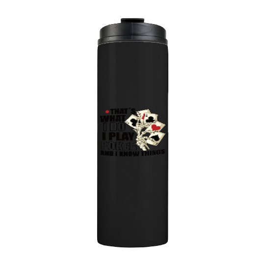 Poker Casino Poker Player Gambling Roulette Gift Thermal Tumblers