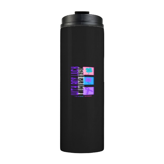 Thyroid Cancer Awareness Thermal Tumblers, With Any Luck