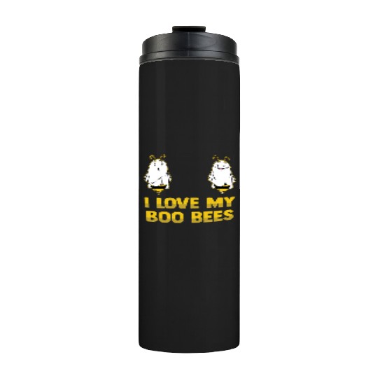 I Love My Boo Bees Bumble Bees Halloween Costume Thermal Tumblers