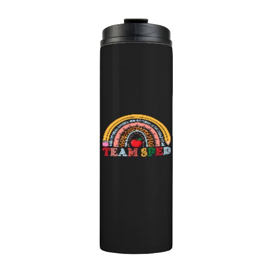 Team SPED Teacher Rainbow Thermal Tumblers