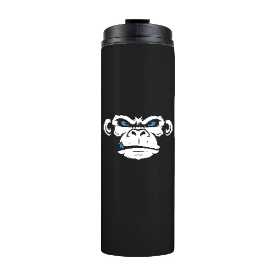Monkey Head Angry Monkey Face Thermal Tumblers