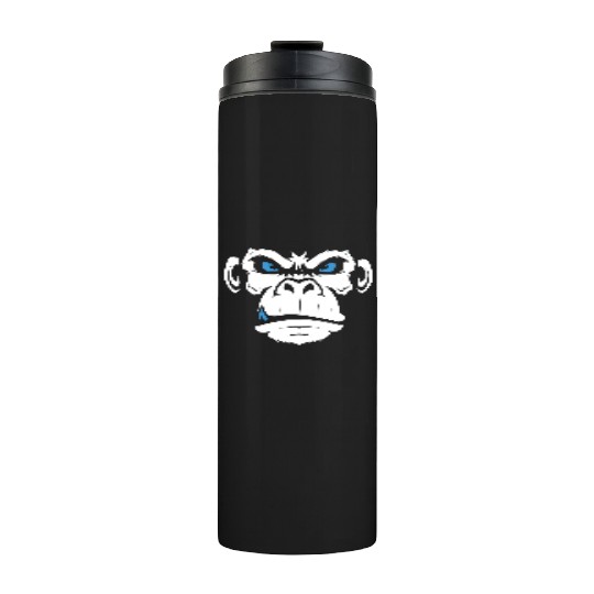 Monkey Head Angry Monkey Face Thermal Tumblers