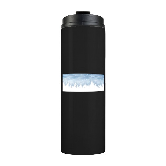 Christmas Winter Wonderland Snow Night Thermal Tumblers