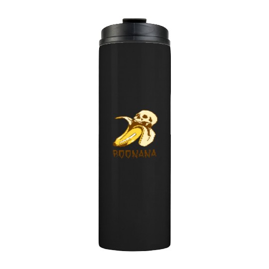 Boonana. Scary Banana Skull Halloween Thermal Tumblers