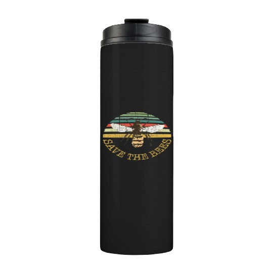 Bee BeeKeeper Save the Bees Apiary Design Thermal Tumblers