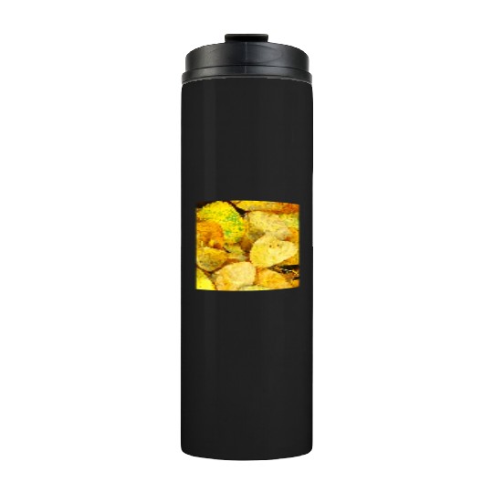 Autumn is coming flowers green orange yellow Great Thermal Tumblers