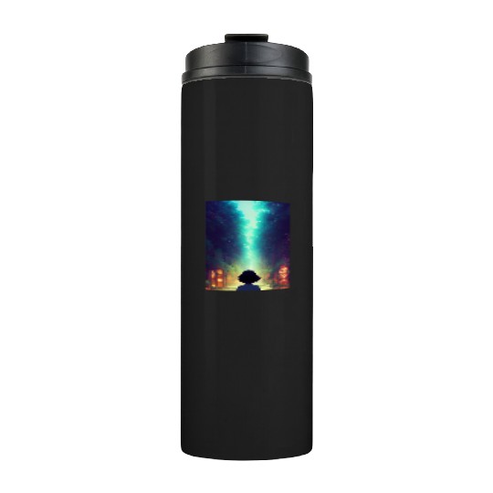 Serene Path of the Whispering Woods Thermal Tumblers