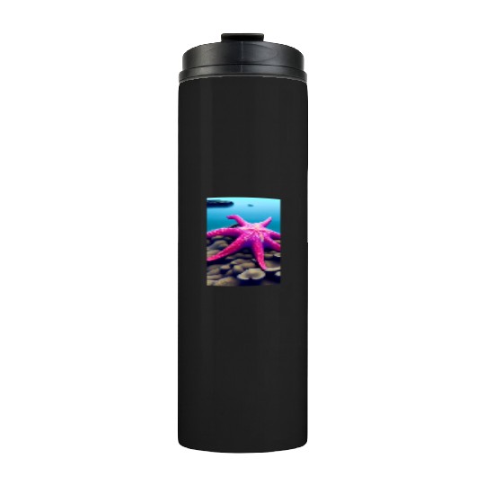 Pink starfish Thermal Tumblers