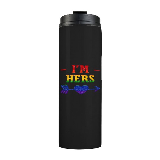 I'm Hers Lesbian Couple Matching Thermal Tumblers