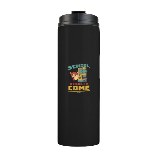 School bus pet funny saying Thermal Tumblers