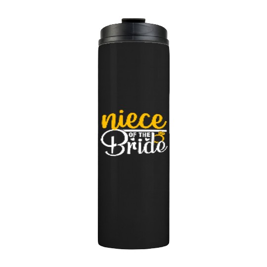 Niece Of The Bride Wedding Party Matching Gift Thermal Tumblers