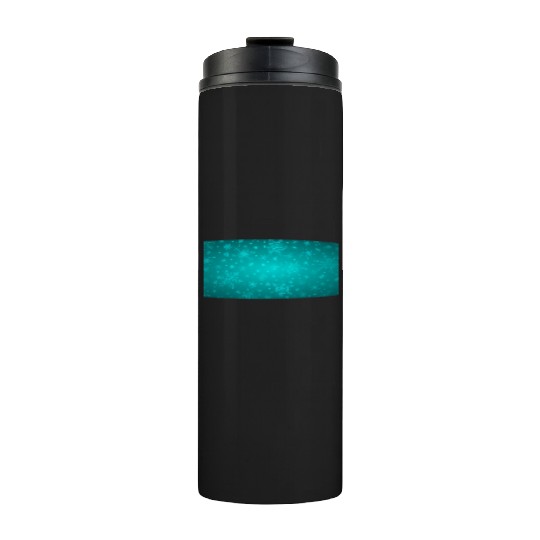 Beautiful Teal Snowflakes Pattern Thermal Tumblers