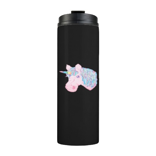 kawaii rainbow unicorn Thermal Tumblers