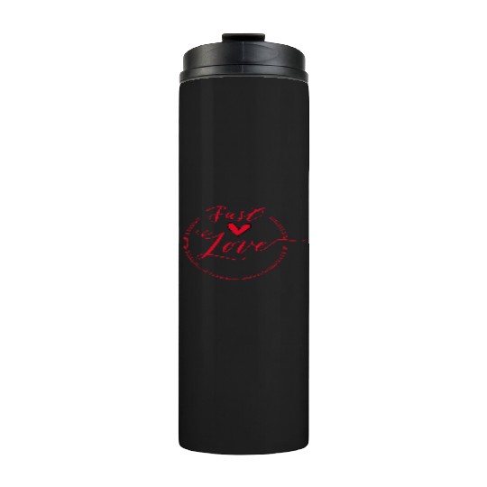 just love red heart Thermal Tumblers