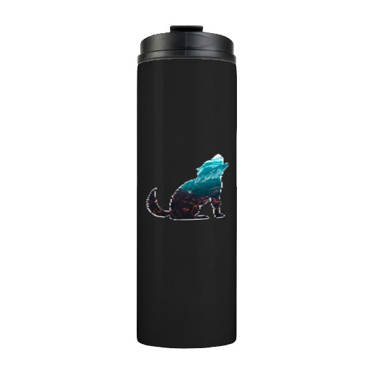 The Wilderness calls Wolf Mountains Forest Nature Thermal Tumblers