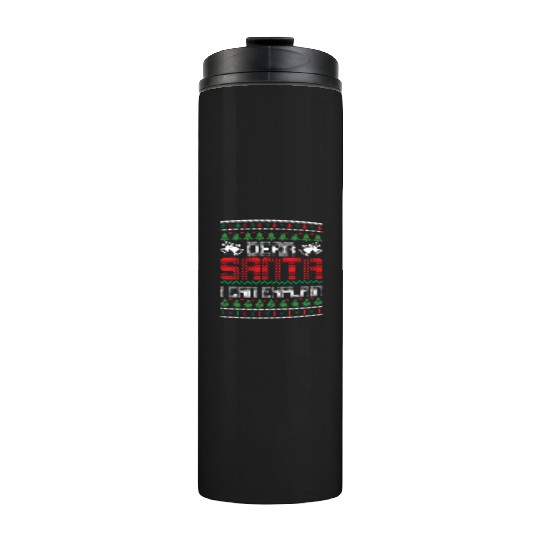 Dear Santa I Can Explain - Saying Ugly Christmas Thermal Tumblers