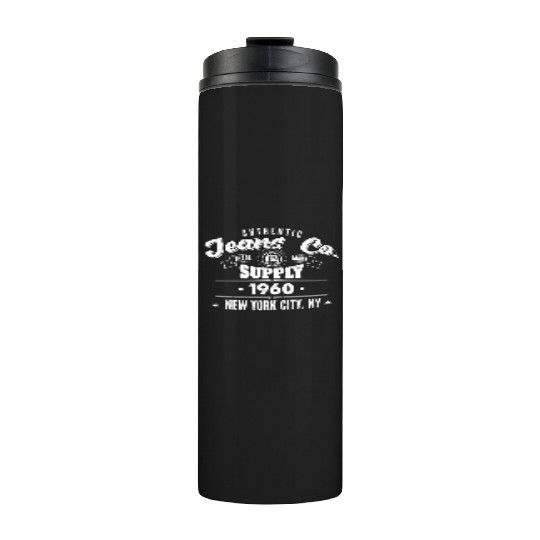 New York City Born In 1960 Vintage Birthday Thermal Tumblers