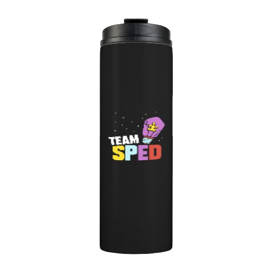 Team Sped Special Education Teacher Awareness Thermal Tumblers