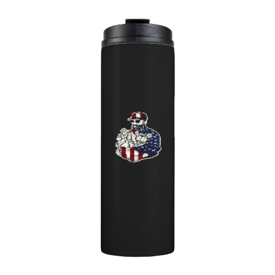 Farming Farmer American Flag Us Thermal Tumblers