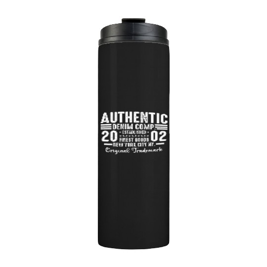 New York City Born In 2002 Vintage Birthday Thermal Tumblers