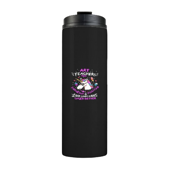 Art teacher gift art teacher school unicorn Thermal Tumblers